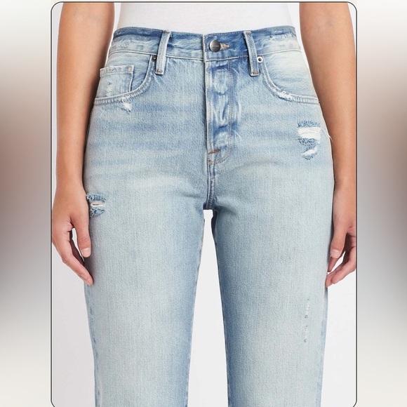 Frame Denim Le Original straight leg high rise in clash​ - Picture 3 of 10